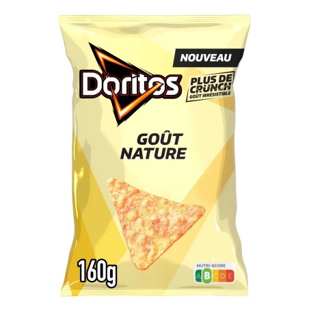DORITOS Chips tortilla goût nature - 160g DORITOS Chips tortilla goût nature - 160g