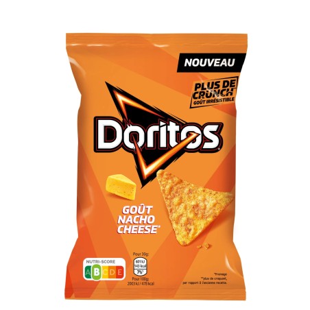 DORITOS Chips tortilla goût Nacho Cheese - 160g DORITOS Chips tortilla goût Nacho Cheese - 160g
