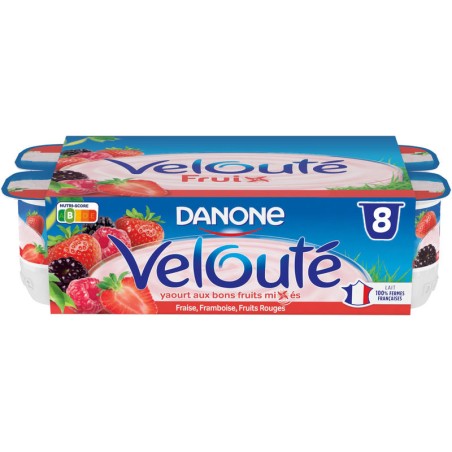 DANONE Velouté Fruix Fruits Rouges - 8x125g DANONE Velouté Fruix Fruits Rouges - 8x125g