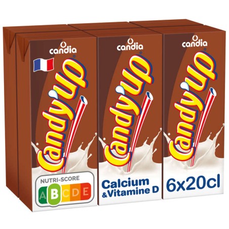 CANDIA CANDY'UP Boisson lactée chocolat - 6x20cl CANDIA CANDY'UP Boisson lactée chocolat - 6x20cl