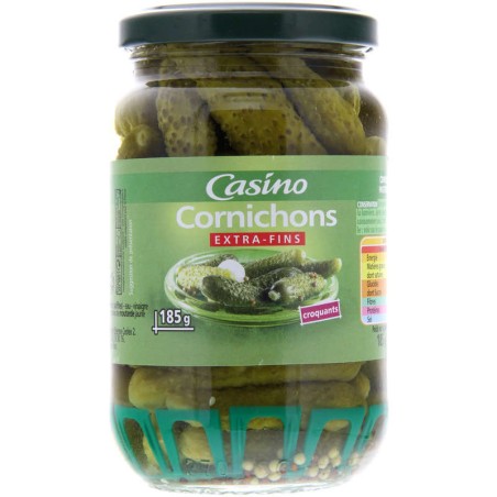 CASINO Cornichons croquants extra-fins - 37cl CASINO Cornichons croquants extra-fins - 37cl