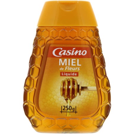CASINO Miel de fleurs Liquide - 250g CASINO Miel de fleurs Liquide - 250g