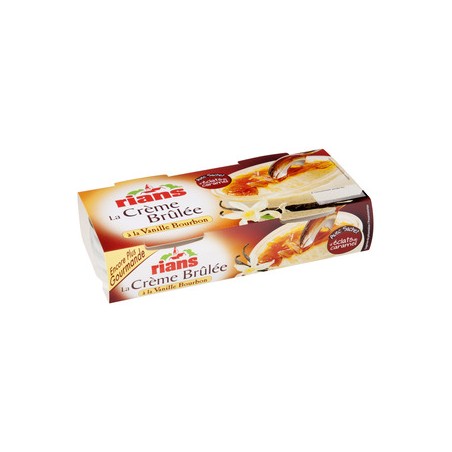 RIANS Crème Brûlée à la vanille Bourbon - 2x100g RIANS Crème Brûlée à la vanille Bourbon - 2x100g