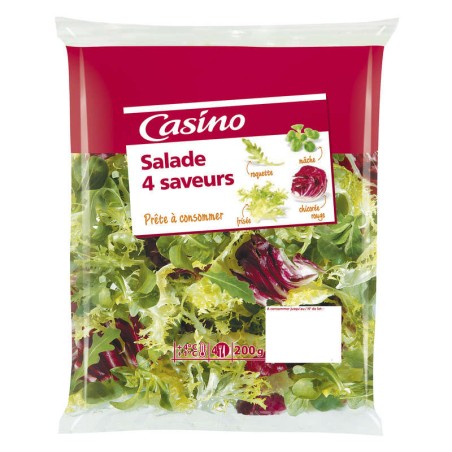 CASINO Salades aux 4 saveurs - 200g CASINO Salades aux 4 saveurs - 200g