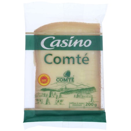 CASINO Comté Affiné 6 mois - 200g CASINO Comté Affiné 6 mois - 200g