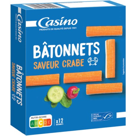CASINO Bâtonnets de Surimi - 200g CASINO Bâtonnets de Surimi - 200g