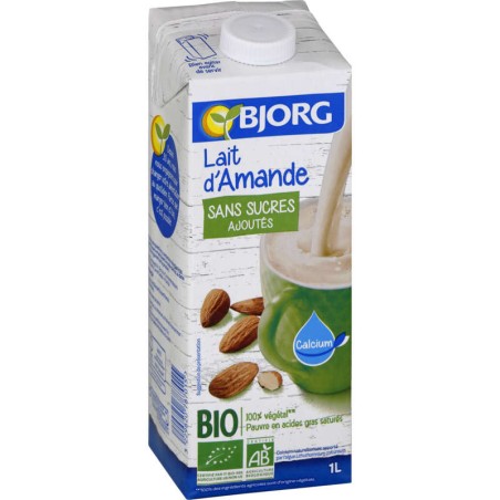BJORG Boisson Amande Sans Sucre Bio - 1L BJORG Boisson Amande Sans Sucre Bio - 1L