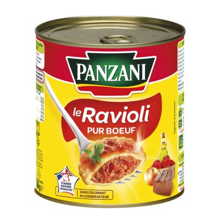 PANZANI Ravioli pur bœuf - 800g PANZANI Ravioli pur bœuf - 800g
