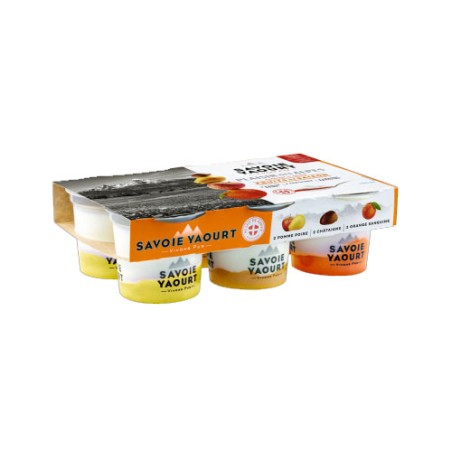 SAVOIE YAOURT Yaourt Plaisir des Alpes fruits de saison - 6x125g SAVOIE YAOURT Yaourt Plaisir des Alpes fruits de saison - 6x125g
