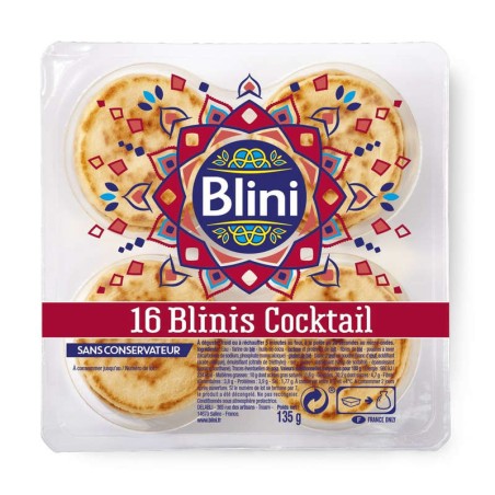 BLINI Blinis Cocktail x16 - 135g BLINI Blinis Cocktail x16 - 135g