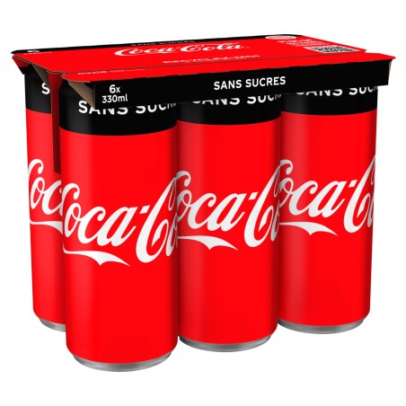 COCA COLA Zéro boites - 6x33cl COCA COLA Zéro boites - 6x33cl