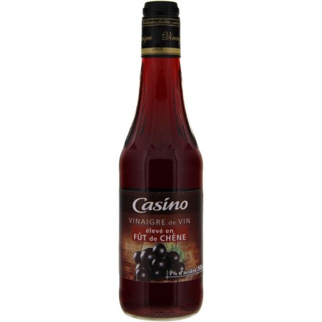 CASINO Vinaigre élevé en fût de chêne - 50cl CASINO Vinaigre élevé en fût de chêne - 50cl