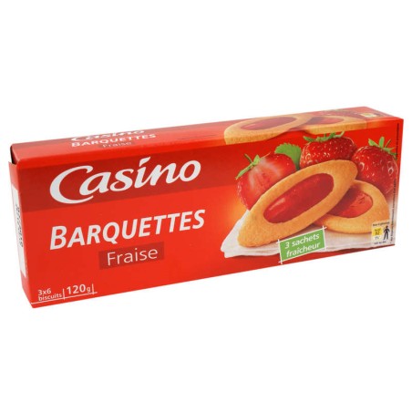 CASINO Barquette Fraise - 120g CASINO Barquette Fraise - 120g