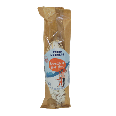 TERRE DE L'ALPE Saucisson sec de Savoie Pur porc - 200g TERRE DE L'ALPE Saucisson sec de Savoie Pur porc - 200g