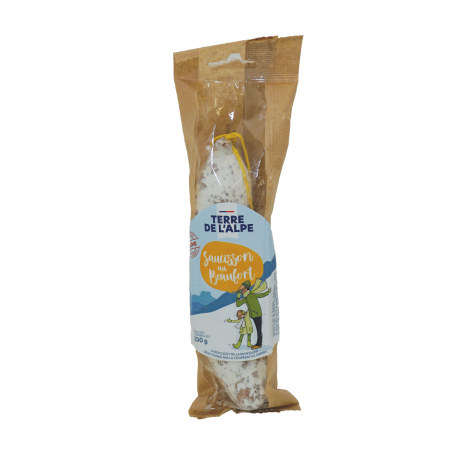 TERRE DE L'ALPE Saucisson sec de Savoie au Beaufort - 200g TERRE DE L'ALPE Saucisson sec de Savoie au Beaufort - 200g