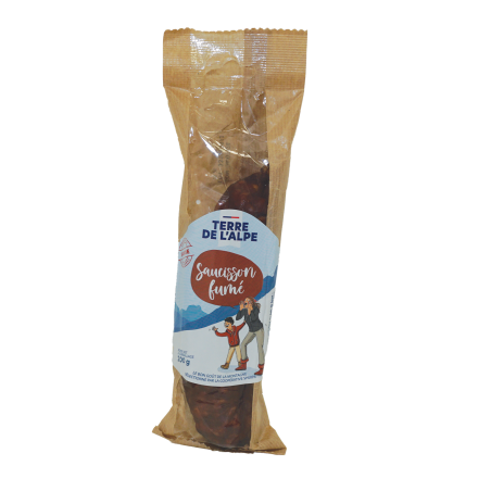 TERRE DE L'ALPE Saucisson sec de Savoie Fumé - 200g TERRE DE L'ALPE Saucisson sec de Savoie Fumé - 200g