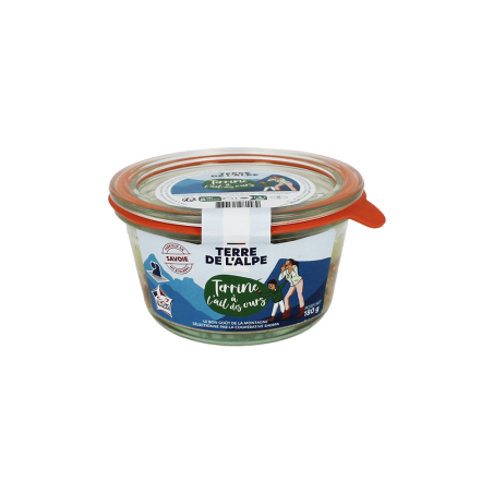 TERRE DE L'ALPE Terrine de Savoie à l'Ail des Ours - 180g TERRE DE L'ALPE Terrine de Savoie à l'Ail des Ours - 180g