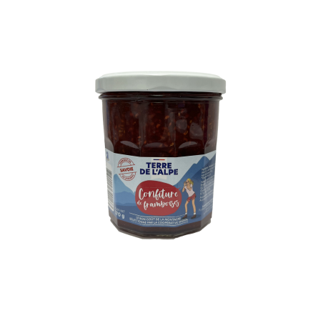 TERRE DE L'ALPE Confiture de Framboise - 370g TERRE DE L'ALPE Confiture de Framboise - 370g