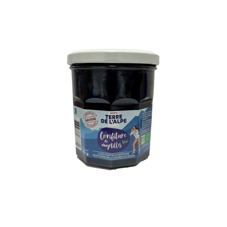 TERRE DE L'ALPE Confiture de Myrtilles sauvages Bio - 370g TERRE DE L'ALPE Confiture de Myrtilles sauvages Bio - 370g
