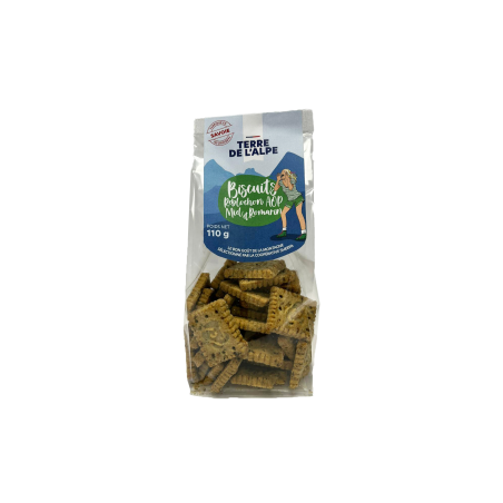 TERRE DE L'ALPE Biscuits Apéritifs Reblochon Miel et Romarin - 110g TERRE DE L'ALPE Biscuits Apéritifs Reblochon Miel et Romarin - 110g