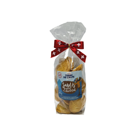 TERRE DE L'ALPE Sablés Fourrés Chocolat - 130g TERRE DE L'ALPE Sablés Fourrés Chocolat - 130g