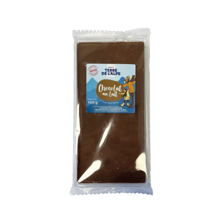 TERRE DE L'ALPE Tablette Chocolat Lait - 100g TERRE DE L'ALPE Tablette Chocolat Lait - 100g