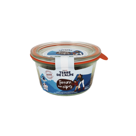 TERRE DE L'ALPE Terrine de Savoie aux Cèpes - 180g TERRE DE L'ALPE Terrine de Savoie aux Cèpes - 180g