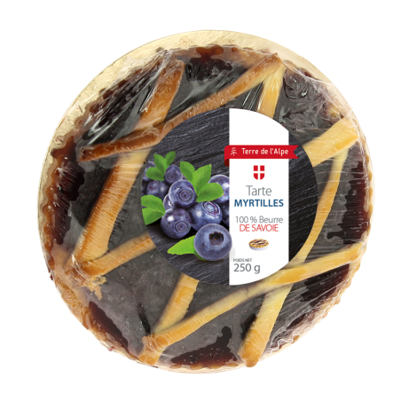 TERRE DE L'ALPE Tarte aux Myrtilles - 250g TERRE DE L'ALPE Tarte aux Myrtilles - 250g