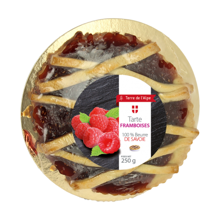 Tarte aux Framboises La pièce de 250g TERRE DE L'ALPE Tarte aux Framboises La pièce de 250g TERRE DE L'ALPE
