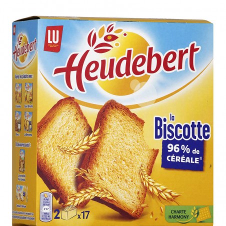 HEUDEBERT Biscottes natures x34 300g HEUDEBERT Biscottes natures x34 300g