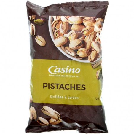 CASINO Pistaches grillées salées 125g CASINO Pistaches grillées salées 125g