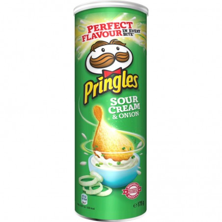 PRINGLES Sour Cream Onion 175g PRINGLES Sour Cream Onion 175g