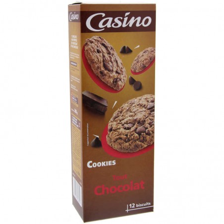 CASINO Cookies tout chocolat 200g CASINO Cookies tout chocolat 200g