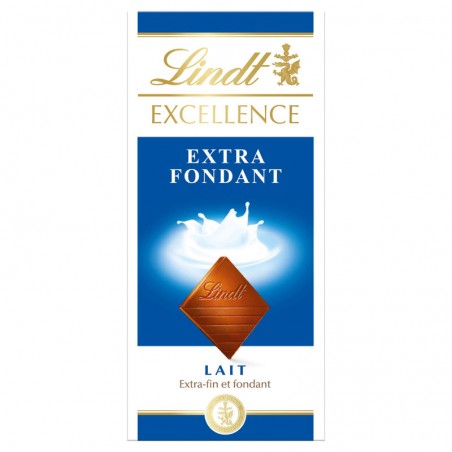 LINDT Chocolat au lait extra fin et fondant 100g LINDT Chocolat au lait extra fin et fondant 100g