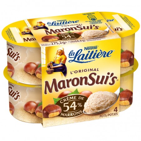 LA LAITIERE Crème dessert Maronsui's 4x68.8g LA LAITIERE Crème dessert Maronsui's 4x68.8g