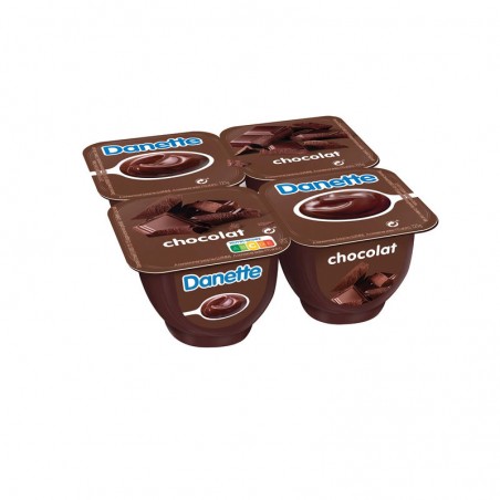 DANONE Crème dessert saveur Chocolat 4x125g DANONE Crème dessert saveur Chocolat 4x125g
