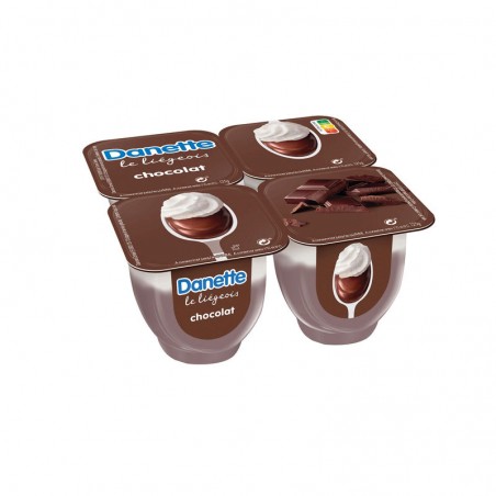 DANONE Danette Liegeois Chocolat 4x100g DANONE Danette Liegeois Chocolat 4x100g