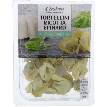 CASINO Tortellini ricotta-épinards 300g CASINO Tortellini ricotta-épinards 300g