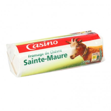 CASINO Fromage de Chèvre Sainte Maure 200g CASINO Fromage de Chèvre Sainte Maure 200g