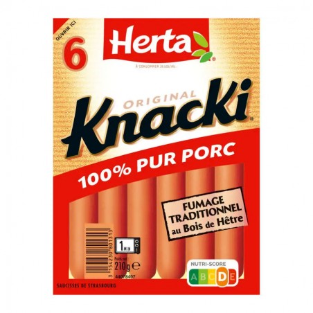 HERTA Knacki Original x6 - 210g HERTA Knacki Original x6 - 210g