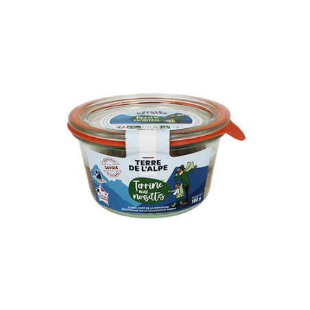 TERRE DE L'ALPE Terrine de Savoie aux Noisettes - 180g TERRE DE L'ALPE Terrine de Savoie aux Noisettes - 180g