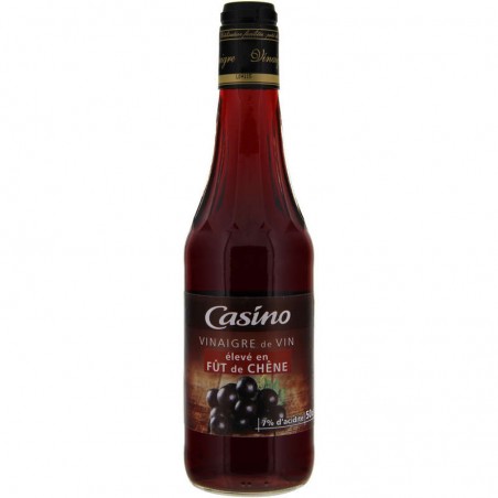 CASINO Vinaigre élevé en fût de chêne - 50cl CASINO Vinaigre élevé en fût de chêne - 50cl