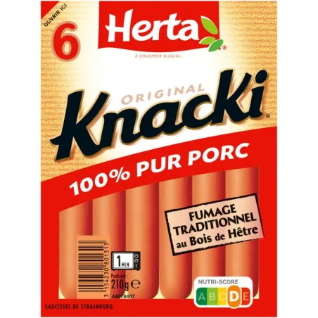 HERTA Knacki Original x6 - 210g HERTA Knacki Original x6 - 210g